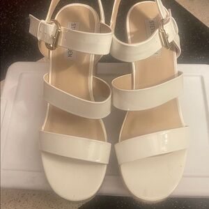 Steve Madden Cream Strappy Sandals